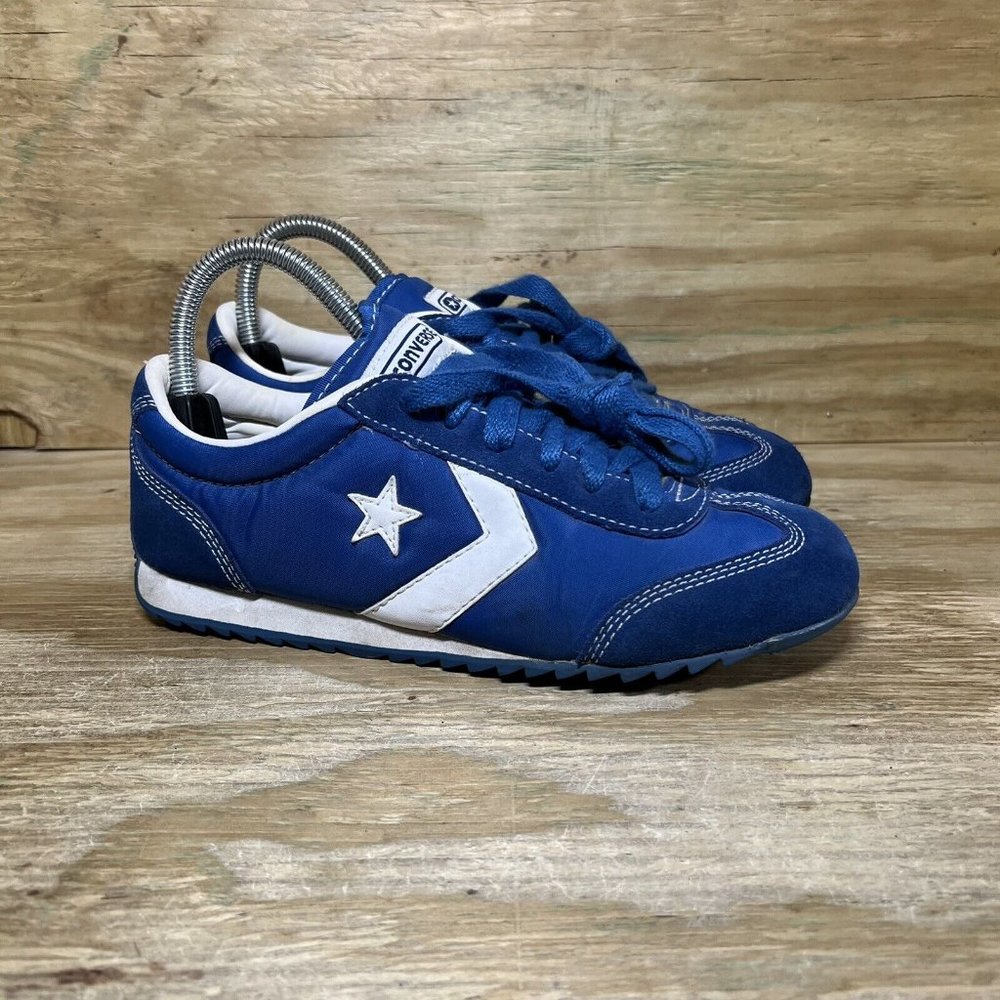 Converse One Star Suede Sneakers Womens 8 Blue White Low Lace Athletic Shoes